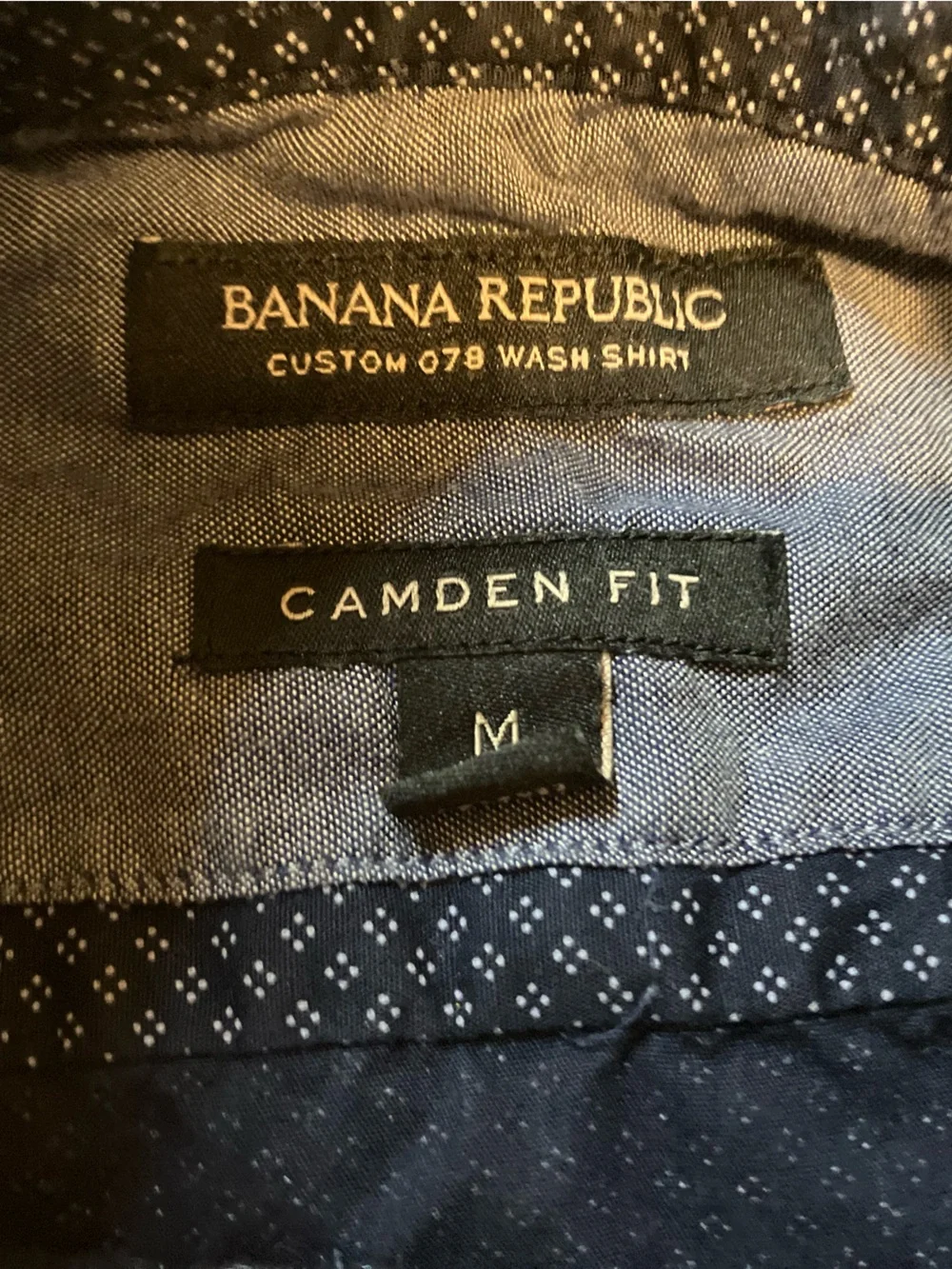 Banana Republic slim button